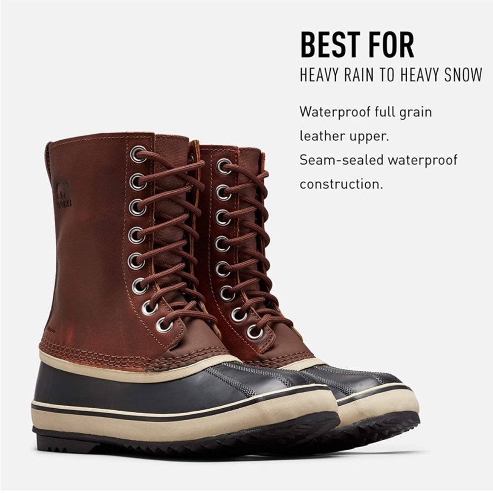 Sorel 1964 Premium Leather Boots. Size 7.5 Brand New